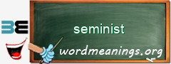 WordMeaning blackboard for seminist